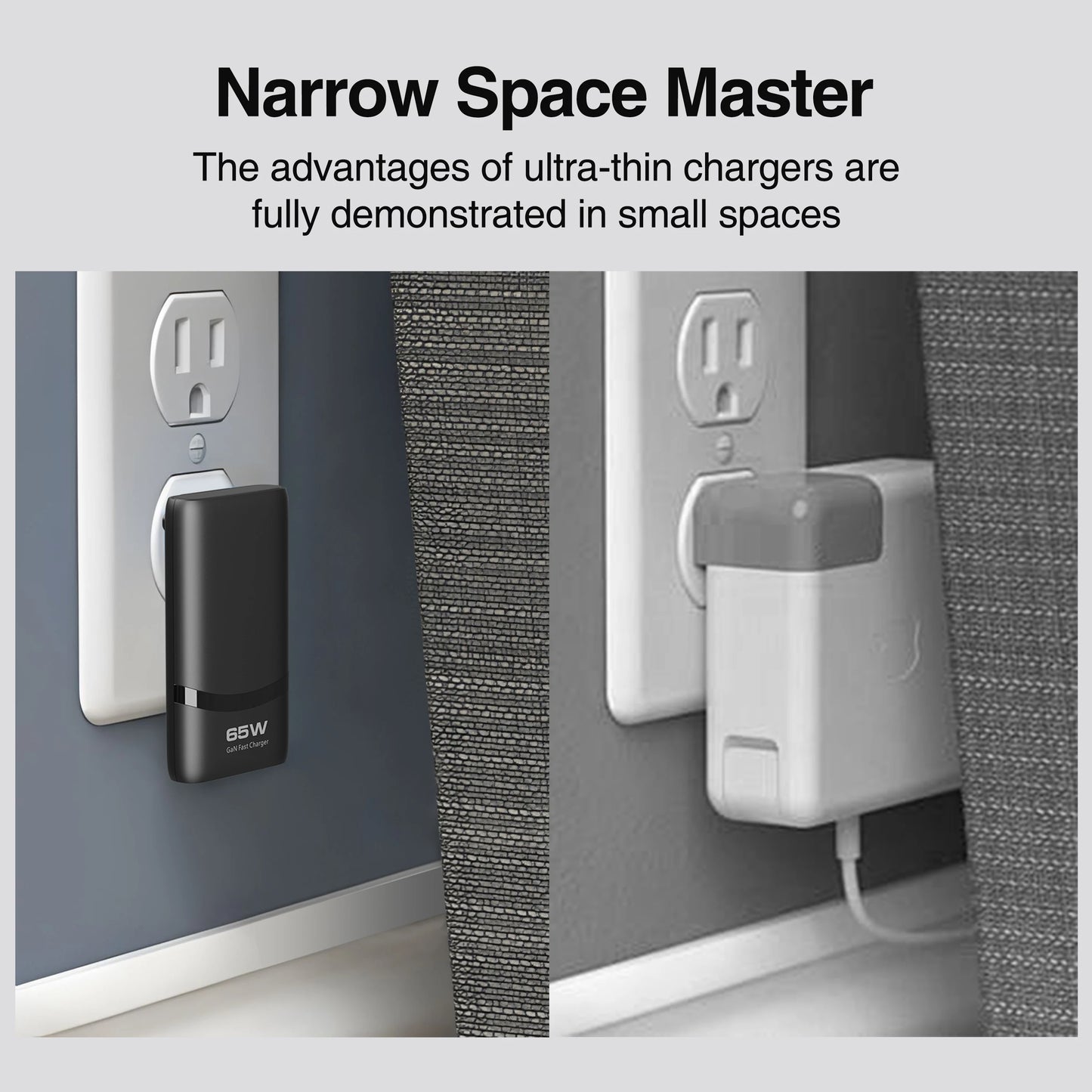 Caricatore GaN 65W Ultra Compatto – Doppia Porta USB-C con Ricarica Rapida
