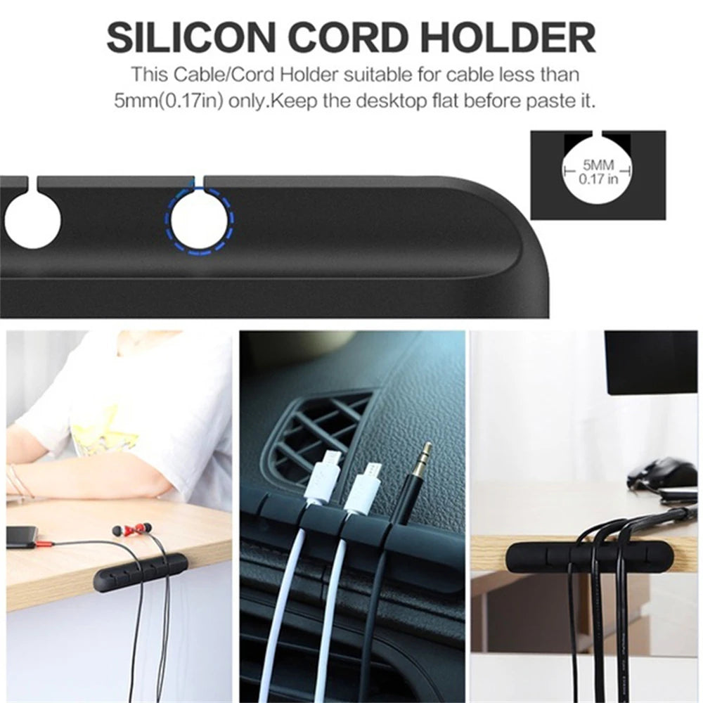 Organizer Cavi in Silicone – Tieni i Cavi in Ordine sulla Scrivania